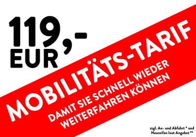119 Euro Mobilitäts-Tarif